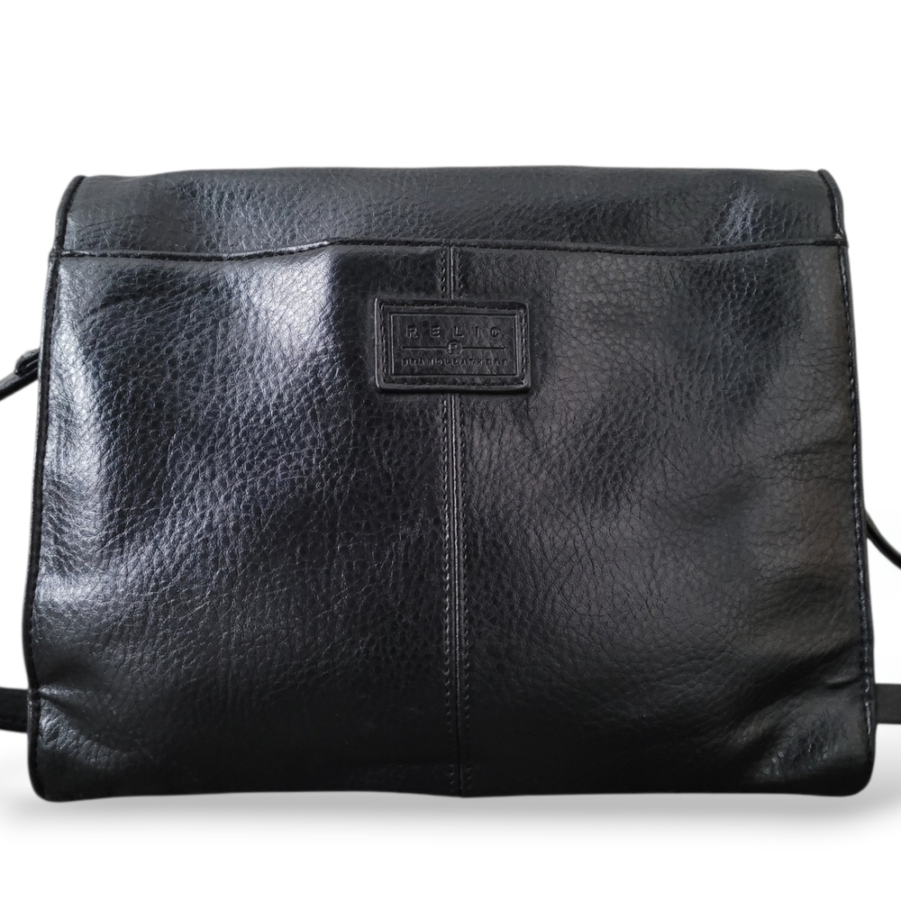 Relic Brand Leathers Black Pebbled Crossbody Bag - Picture 5 of 13